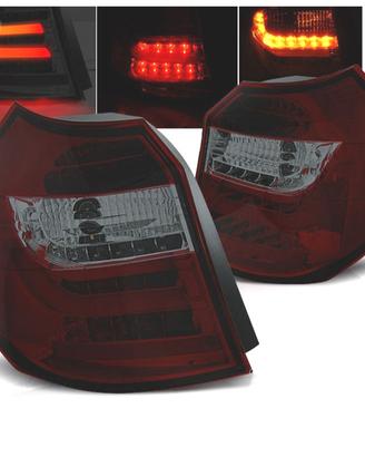 FANALI BMW E81 E87 04-07 ROSSI AFFUMICATI A LED BA