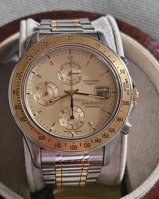 longines admiral 5 stars chronograf 18k gold