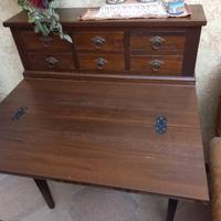 scrivania arte povera tutta in legno 