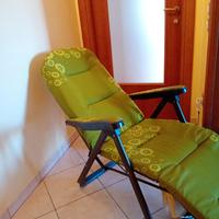 sedia a sdraio imbottita