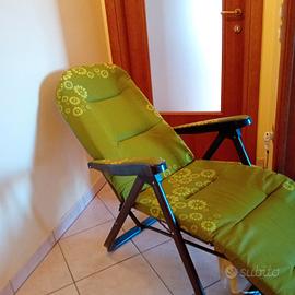sedia a sdraio imbottita