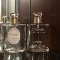 Due bottiglie vuote da collezione Dior