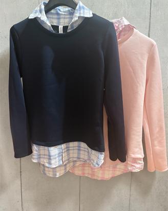 Set 2 Maglie eleganti con camicia