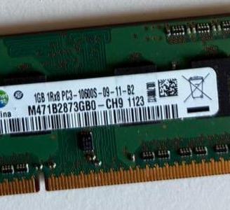 Samsung 1GB DDR3 SO-DIMM PC3-10600S RAM Laptop