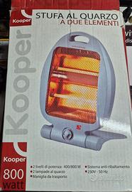 Stufa elettrica al quarzo Kooper 800W
