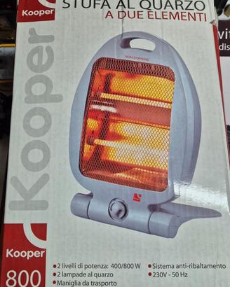 Stufa elettrica al quarzo Kooper 800W