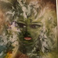 Anna Convertino - Volto con fiori alto 1 m