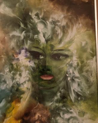 Anna Convertino - Volto con fiori alto 1 m