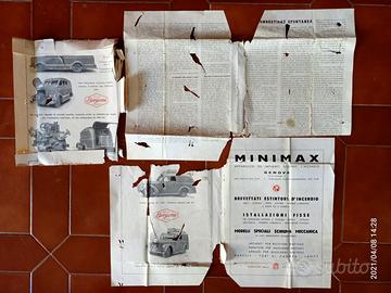 Antiche pagine giornali riviste Pompieri '40 '50