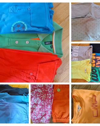 Lotto abbigliamento estivo bimbo 10 anni