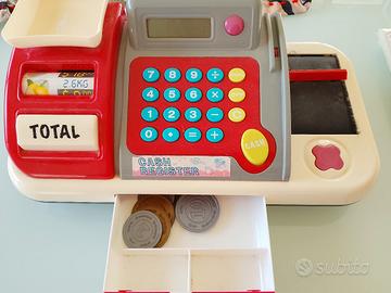 cassa registratore giocattolo calcolatrice 