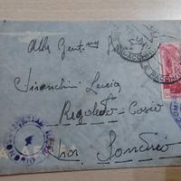 Busta Aerea WWII TRIPOLI (Libia) per SONDRIO - Osp