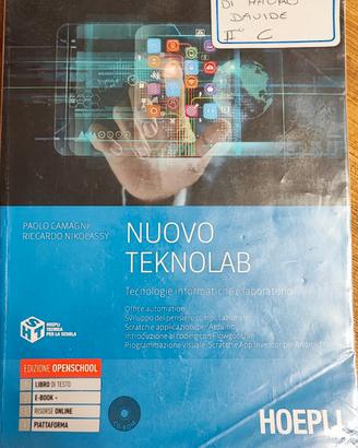libro di testo NUOVO TEKNOLAB