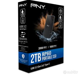 Hard disk PNY SSD portatile RP60 2TB USB 3.2