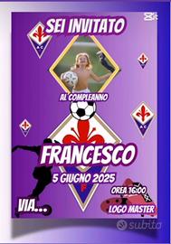 Inviti personalozzati tema calcio