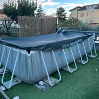 Piscina 4x2 con pompa filtro a sabbia