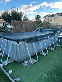 Piscina 4x2 con pompa filtro a sabbia