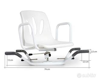 Sedia girevole per casca da bagno