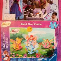 Puzzle Frozen e Winx