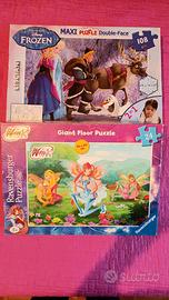 Puzzle Frozen e Winx