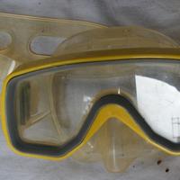 Maschere sub vari tipi+pompa fucile+pinne mares