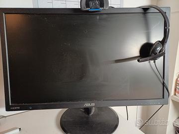 schermo pc asus+telecameea?+cuffie professionali