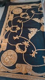 FOULARD VINTAGE VISCOSA NERO ORO 