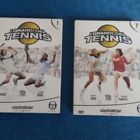 n.2 DVD 'I GRANDI DEL TENNIS' la gazzetta dello sp