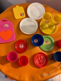 Set piattini tazzine bicchieri giocattolo