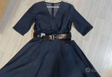 Abito lungo in denim blu - taglia 42/44 (M)