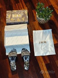 Sandalo flat con fascia in tessuto - Toile de Jouy