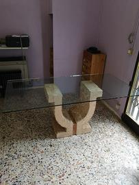 Tavolo in marmo rosa