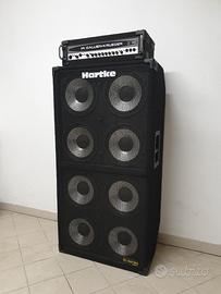 Amplificatore basso+cassa gallien-krueger/hartke