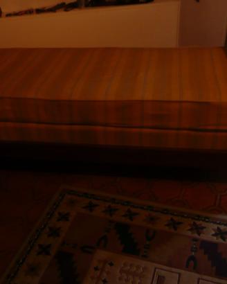 letto singolo con pagliericcio anni 1960