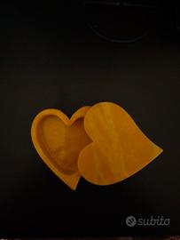 Portagioie Cuore in alabastro