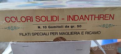 40 gomitoli grammi 50 di cotone da ricamo vintage