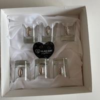 Set 6 bicchierini liquore argento e Swarovski