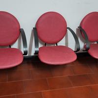Tre sedie per sala d attesa