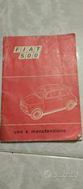 Libretto uso e manutenzione Fiat 500 del 1968