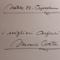 Biglietto auguri a firma Nuccio Costa