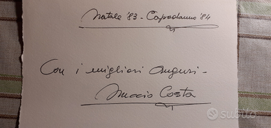 Biglietto auguri a firma Nuccio Costa