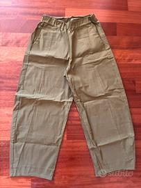 Pantalone elasticizzato baloon verde