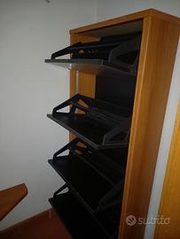 Scarpiera e attaccapanni per ingresso