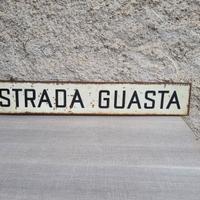 Cartello Stradale vintage ferro