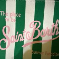 Pochette saint barth righe verdi