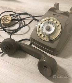 Telefono Vintage SIP Italtel S62 Bigrigio a Disco