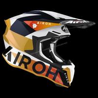 Casco airoh twist 2.0 bianco/blu/giallo