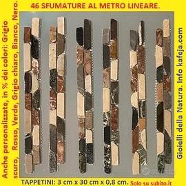 Ciottoli di fiume, TAPPETINI MIX a due tagli.