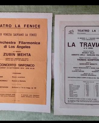 Locandine Teatro La Fenice
