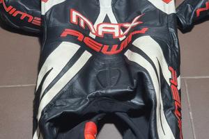 tuta moto Rewin pelle canguro
